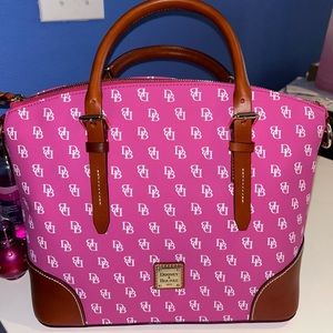 Dooney & Bourke Gretta Domed Satchel in Fuchsia